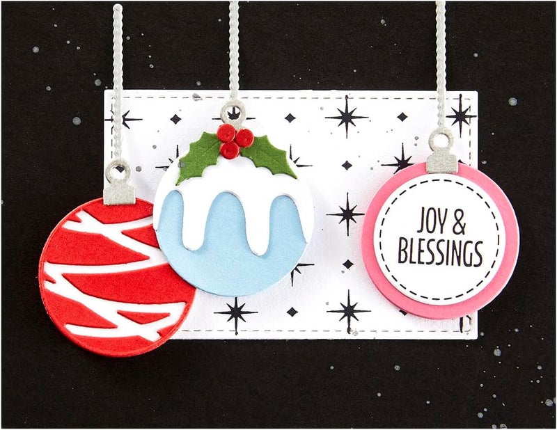 Spellbinders S3-522 Festive Ornament Etched Dies from The Essential Holiday Collection by Lisa Horton - Image 3